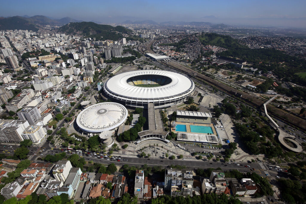O histórico Maracanã no mapa do Rio de Janeiro